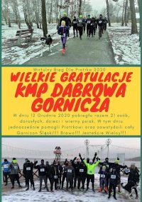 Dwa zdjęcia z przeplecionym napisem - grafika dotycząca biegu.