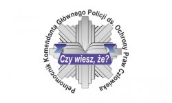 Grafika przedstawiająca policyjna gwiazde z napisem "czy wiesz, że?"