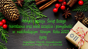 Grafika świąteczna z najlepszymi życzeniami świątecznymi i dobrego nowego roku 2023