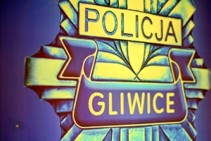 Na zdjęciu policja Gliwice - grafika gwiazdy