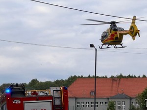 Śmigłowiec LPR w powietrzu
