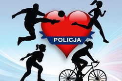 Awatar- w środku serdeszk i dookoła 4 sportowców, w tym jeden na rowerze