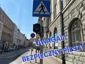 Awatar do działań bezpieczny pieszy