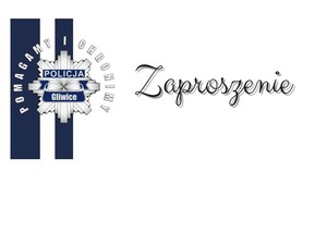 Awatar - gwiazda Policji gliwickiej z napisem &quot;Zapraszamy&quot;