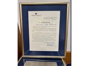 Dyplom za wyróżnienie w konkursie