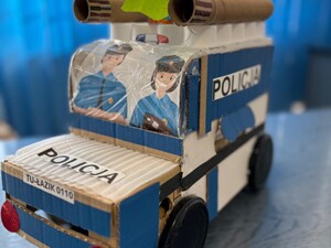 Praca plastyczna zgłoszona do konkursu "Radiowóz przyszłości"