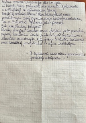 List od mieszkanki Zabrza dla gliwickiego Policjanta