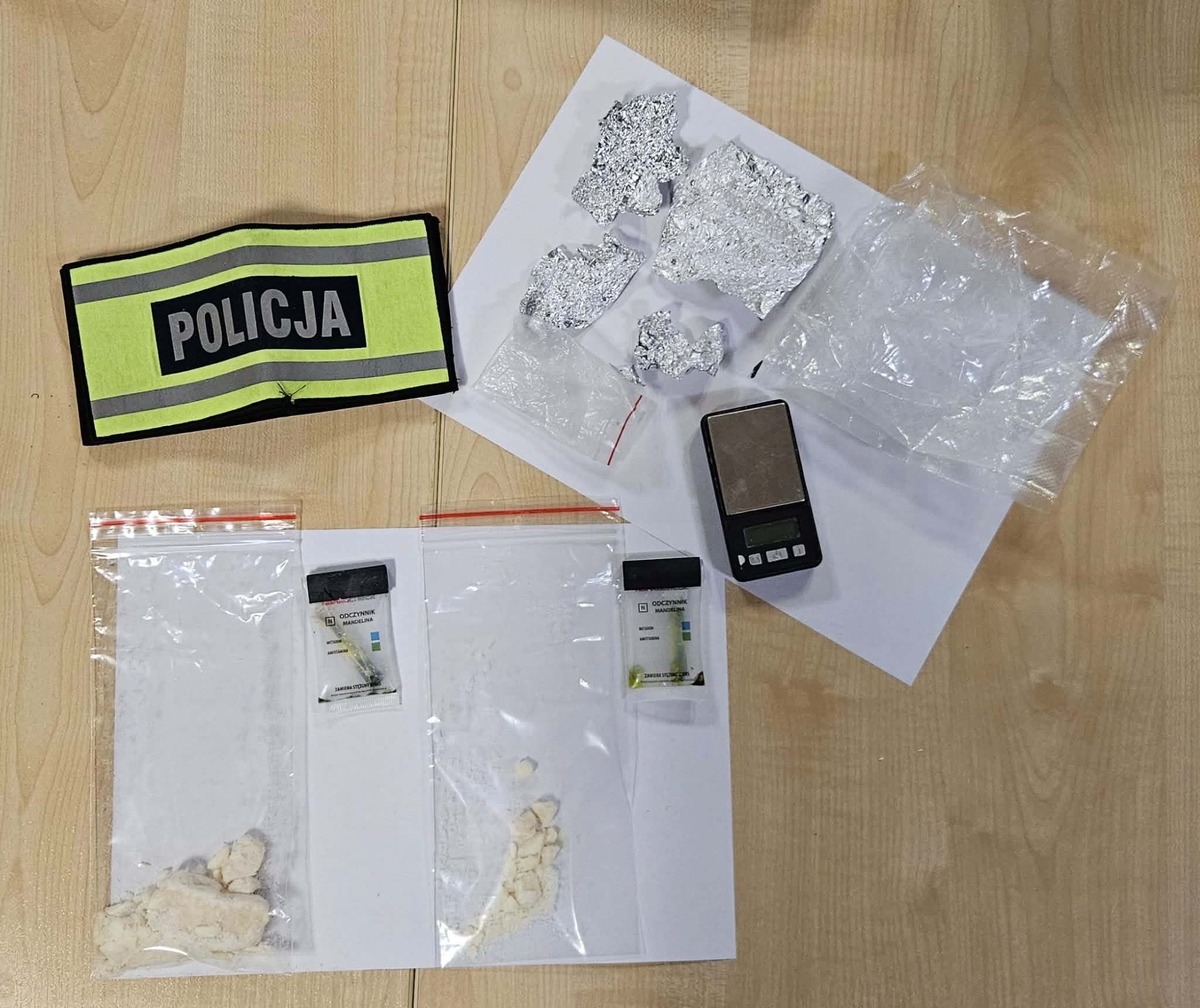 Zatrzymanie mężczyzny z amfetaminą w powiecie gliwickim